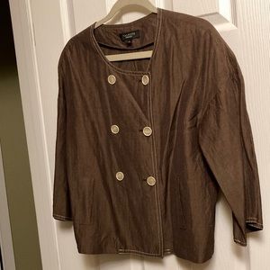 Cute linen 3/4 sleeve Talbots jacket